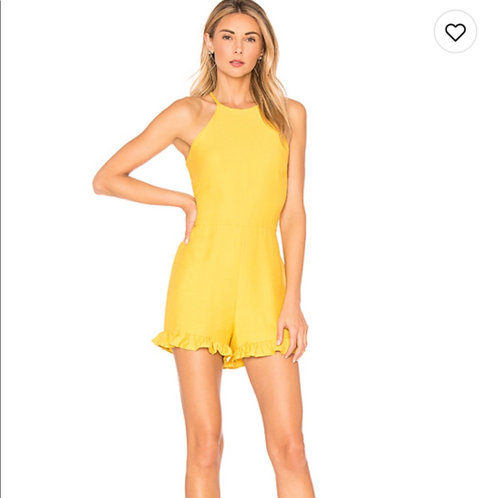 Endless rose yellow romper size small